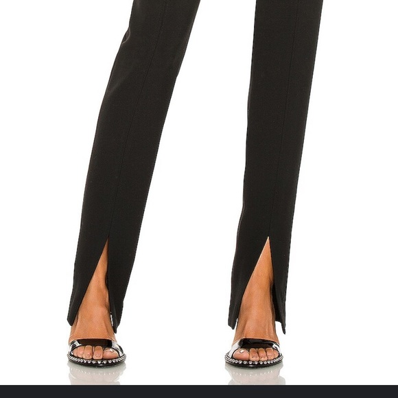 NEW Veronica Beard Jessamy Front-Slit Pants in Black - Size 2 - Picture 4 of 10